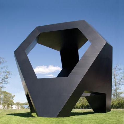 Black hexagon sculpture is abstract Description: Black hexagon sculpture is abstract showing the role of art and the your ideas perfect combination. Cardboard Sculpture, Alberto Giacometti, Public Sculpture, Action Painting, Africa Art, Steel Sculpture, Outdoor Sculpture, Sculpture Installation, Modern Sculpture