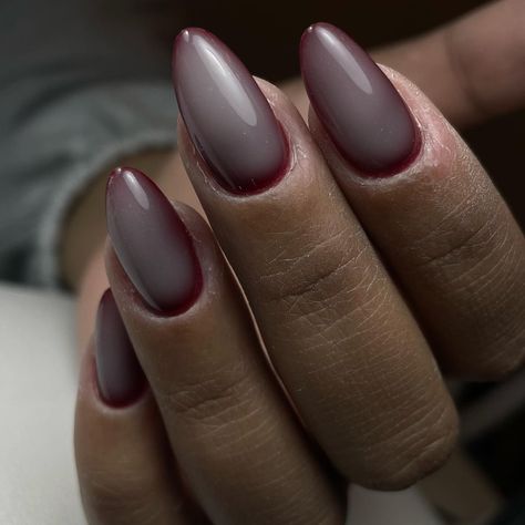 Milky White Aura Nails, Aura Nails Nude Base, Aura Nails No Airbrush, Aura Nails White And Pink, Burgundy Aura Nails, Long Natural Nails, 3d Nail Designs, 3d Nail Art, Types Of Nails