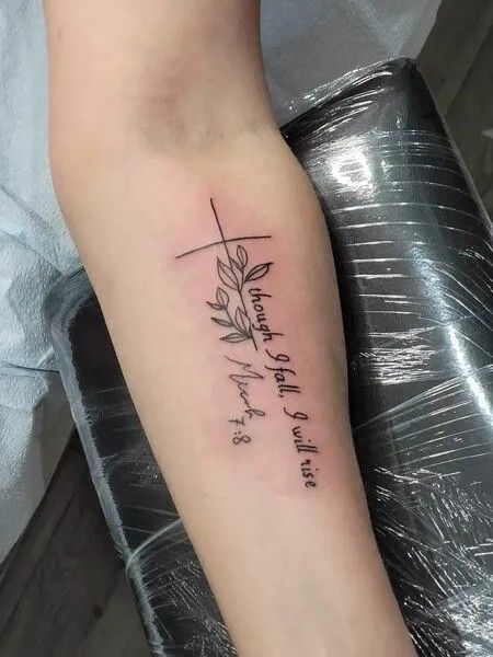 Forearm Bible Tattoo Women, Scripture Tattoo Ideas For Women, Long Arm Tattoos For Women, Bible Verse Arm Tattoo, Christian Tattoos For Women Forearm, Christian Arm Tattoos For Women, Bible Verses Tattoos For Women, Bible Tattoos Women, Bible Verse Tattoos For Women On Arm