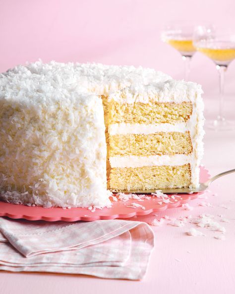 Southern Coconut Cake Coconut Cake From Scratch, Southern Coconut Cake Recipe, Southern Coconut Cake, Coconut Extract, Baking School, Coconut Cake Recipe, Cake From Scratch, Unrefined Coconut Oil, Cake Printing