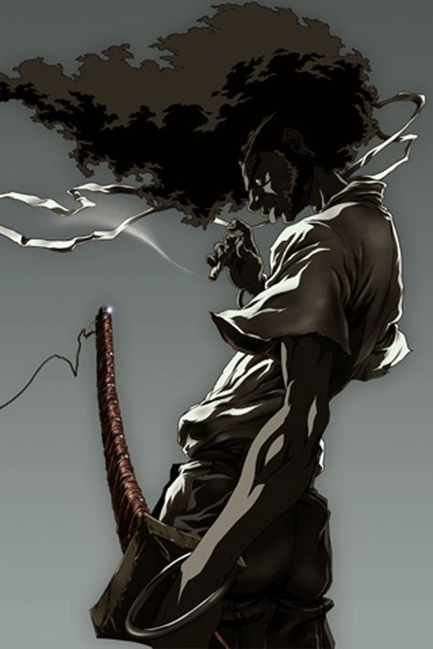 Afro ninja from boondocks Afro Tattoo, Ninja Tattoo, Fan Art Anime, Dope Cartoons, Samurai Wallpaper, Samurai Anime, Afro Samurai, Samurai Artwork, Black Comics