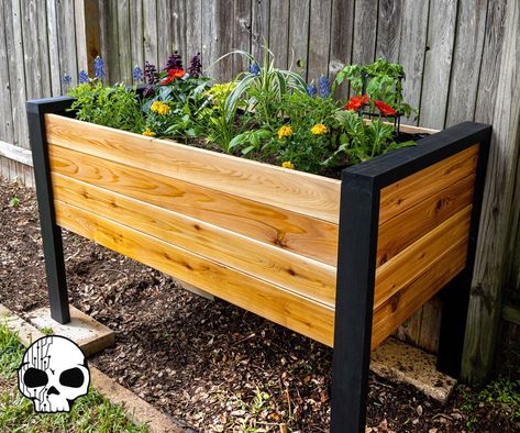 How to Make a DIY Raised Planter Box Diy Raised Planter, Raised Planter Boxes Plans, Planter Box Plans, Raised Planter Boxes, Garden Boxes Raised, Cedar Planters, Building A Raised Garden, Garden Planter Boxes, Diy Planter Box