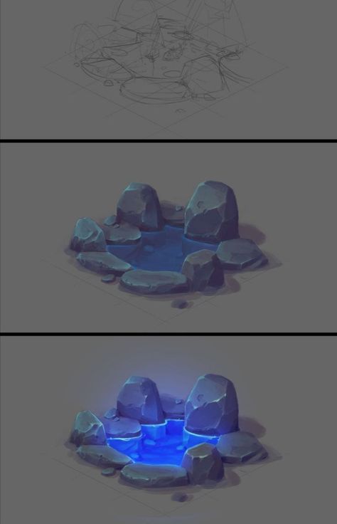 Water Tutorial Digital Art, Digital Art Landscape Tutorials, Digital Art Background Tutorial, Architecture Drawing Art Buildings, Water Digital Art, Game Development Art, Digital Art Inspiration, Art Buildings, Concept Art Tutorial