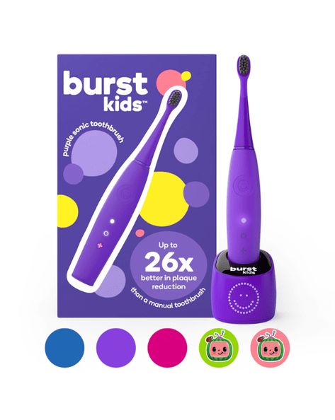 Kids Electric Toothbrush Ladybug Pv, Kids Electric Toothbrush, Electronic Toothbrush, Brush Teeth Kids, Sonic Toothbrush, Bean Bag Chair Kids, Manual Toothbrush, Healthy Smile, Rainbow Birthday