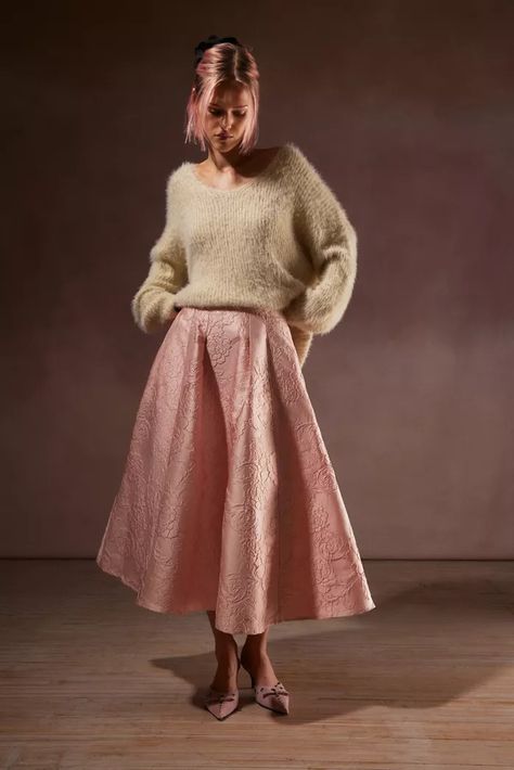 Women's Skirts: Denim, Midi + Mini | Urban Outfitters Skirts Satin, Midi Outfits, Midi Circle Skirt, Jacquard Midi Skirt, Satin Skirts, Ruffle Skirts, Full Midi Skirt, Utility Skirt, Sister Jane