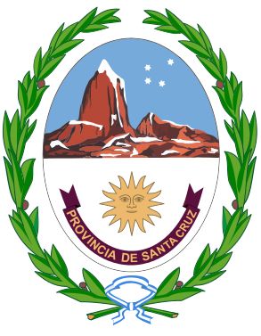 Escudo de la prov. de Santa Cruz, AR South America Flag, Coats Of Arms, 16th Century, Tango, South America, Patagonia, Two By Two, Flag, Fictional Characters