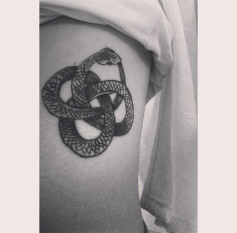 My first tattoo done in Greece. It is placed on my right ribcage :) Double infinity sign wrapped as a snake. Double Infinity, Infinity Sign, A Snake, First Tattoo, Rib Cage, Greece, Tattoos