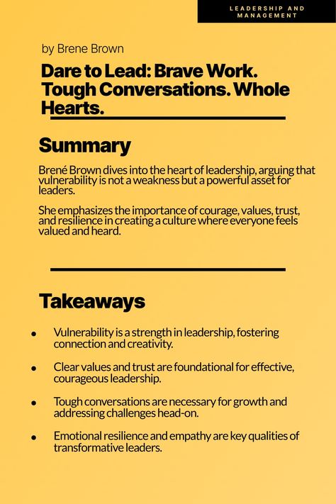 Leading with courage and heart is the essence of "Dare to Lead" by Brené Brown. Discover why vulnerability is your greatest leadership strength and how to foster a culture of trust and bravery. 

This book will challenge you to embrace tough conversations and lead with your whole heart. It's time to transform your leadership style and dare to lead.  

 #DareToLead, #BreneBrown, #Leadership, #VulnerabilityIsStrength, #CourageousLeadership, #Management, #Teamwork Courageous Conversations, Dare To Lead, Daniel Pink, Leadership Strengths, Carol Dweck, Brené Brown, Tough Conversations, Daring Greatly, Books Collection