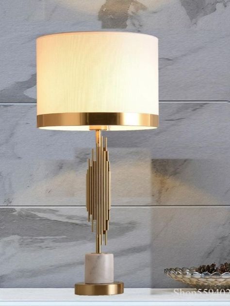 Get the decor that will make your neighbors jealous. Exciting new decor released at Decorfaure. Art Deco Interior Style, Modern Table Lamp Design, Marble Living Room, Art Deco Style Interior, Mahogany Table, Bedroom Bedside Lamp, Creative Bedroom, Luxury Marble, Decorative Table Lamps