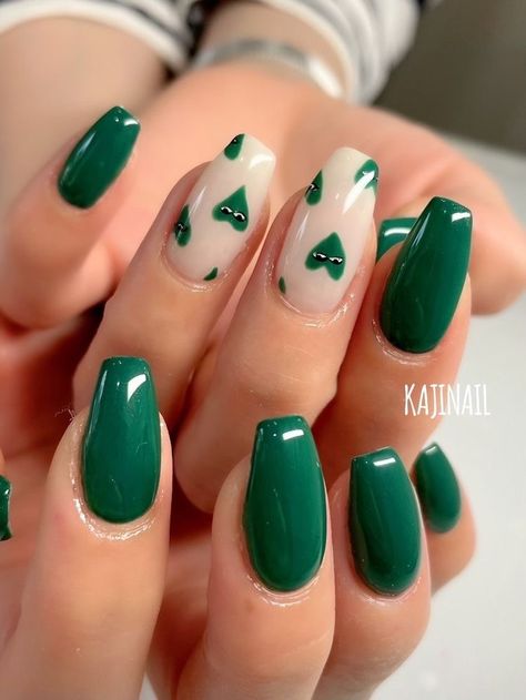 Nail Painting, Pink Glitter Nails, Work Nails, Gel Nail Designs, Funky Nails, Square Nails, Green Nails, Nail Designer, Trendy Nails