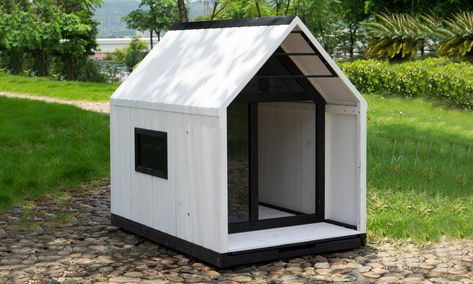 Container Door Ltd | Modern Pets Nordic Modern Dog House Modern Dog Houses, Wooden Dog Kennels, Wooden Dog House, Dog House Plans, Outdoor Dog House, Cool Dog Houses, Outside Dogs, Dog House Diy, House White