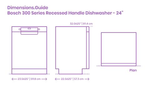 Dishwasher Dimensions, Recessed Handle, Drafting Drawing, Human Dimension, 3d Reference, Shop Drawing, Learning Tips, Dish Washer, Bathroom Plumbing