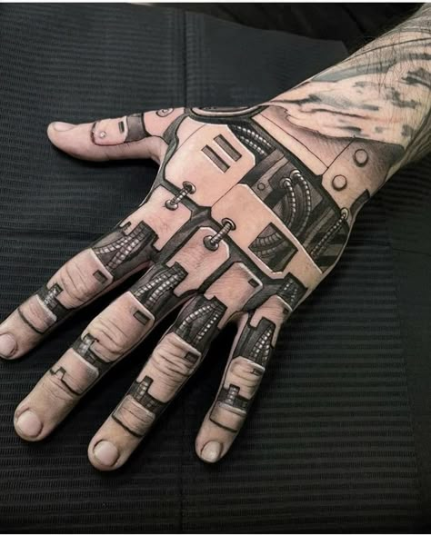 Biomechanical Tattoo Hand, Cyberpunk Tattoo Arm, Cyberpunk Hand Tattoo, Robot Hand Tattoo, Robotic Arm Tattoo, Mech Tattoo, Robot Arm Tattoo, Biomech Tattoo, Biomechanical Tattoos