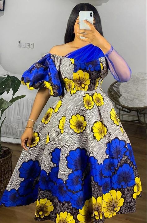 Chirch Outfits, African Dresses For Women Church, African Print Prom Dress, Prom Dress African, African Maxi Dress, Dress African Print, Modern Dresses, Shweshwe Dresses, Long African Dresses