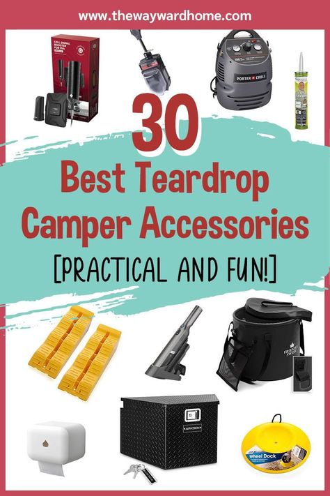 Teardrop Trailer Decorating Ideas, Teardrop Trailer Organization, Teardrop Camping Hacks, Teardrop Camper Interior Ideas, Teardrop Trailer Hacks, Camper Van Accessories, Teardrop Camper Storage Ideas, Teardrop Camper Hacks, Teardrop Camper Kitchen