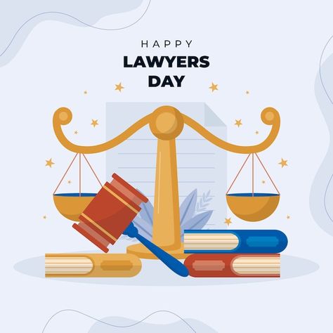 Flat lawyers day illustration | Premium Vector #Freepik #vector #flat-illustration #occupation #profession #illustrations Advocate Day, Lawyers Day, Islamic Holidays, Day Illustration, Beautiful Flowers Photos, Flat Illustration, Holiday Celebration, Lawyer, Premium Vector