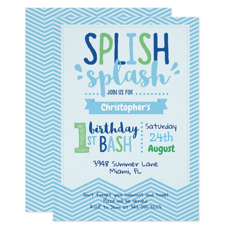 First Birthday Pool Party Ideas, Pool Party 1st Birthday, First Birthday Pool Party, Birthday Pool Party Ideas, Splish Splash Birthday Party, Water Birthday Parties, 1st Birthday Boy Themes, Pool Party Ideas, Water Birthday