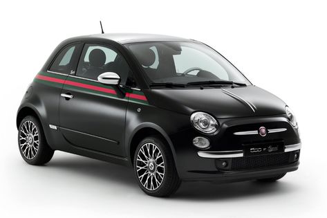 Top 10 special edition cars by fashion designers Fiat 500 Gucci, 2012 Fiat 500, Fiat 500c, Lamborghini Murcielago, Fiat 600, Fiat Abarth, Car And Driver, Small Cars, Fiat 500