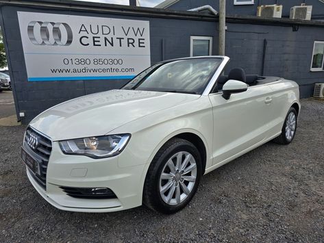 🌞 Turn heads with this 2014 Audi A3 Cabriolet! 🌞

Enjoy the open road in this sleek Amalfi White convertible, powered by a 1.4 TFSI petrol engine with 150 PS. With just 61,000 miles and priced at £8,995, it's the perfect blend of style and performance for your next adventure!

Ready for your next ride in the sun? Message us to book a test drive or learn more! 

#AudiA3Cabriolet #ConvertibleLife #AudiVWCentre #Wiltshire Audi A3 Cabriolet, White Convertible, Open Road, Test Drive, Driving Test, Audi A3, Amalfi, Cars For Sale, Convertible