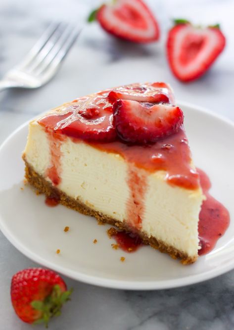 The Best New York-Style Cheesecake - Baker by Nature Place Wallpaper, Nursing Cake, Coconut Dessert, New York Style Cheesecake, Cake Style, Custard Desserts, Berry Sauce, Travel 2024, Brownie Desserts