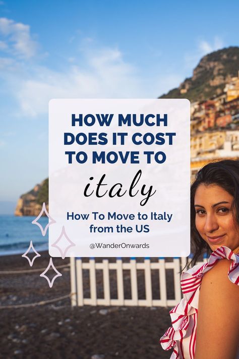 How to Move Abroad from the US: How Much Does it Cost to Move to Italy Retire Abroad, 5 Year Plan, Italian Living, Moving To Italy, Living In Italy, Move Abroad, Expat Life, Global Travel, New Environment