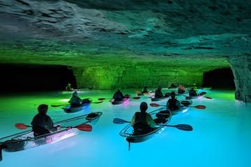 Caves In Kentucky, Cave City Kentucky, Underground Kayaking Kentucky, Clear Kayak Aesthetic, Red River Gorge Kentucky, Kayaking Trips U.s. States, Kentucky Travel, Cave Tours, Red River Gorge