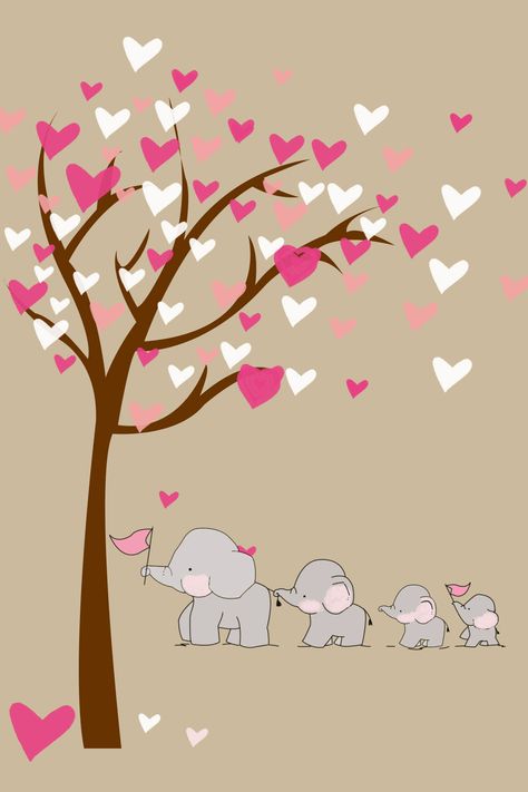 phone case on Behance Elephant Family Drawing, Iphone Spring Wallpaper, Baby Elephant Drawing, Elephant Nursery Art, Elephant Wallpaper, Elephant Illustration, Easter Wallpaper, Elephant Drawing, Family Drawing