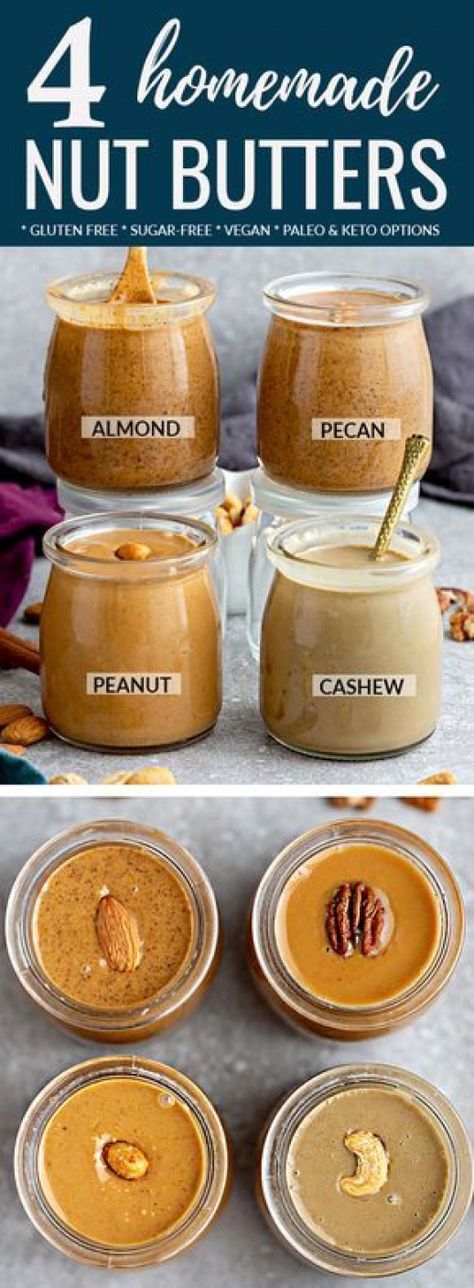 Nut Butter Recipes, Homemade Nut Butter, Pecan Butter, Sugar Free Vegan, Vegan Sugar, Homemade Peanut Butter, Free Meal, Vegan Keto, Cashew Butter