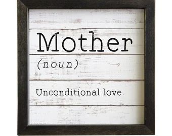 Mother Definition, Definition Wall Art, Spring Wall Decor, Wood Backdrop, Mountain Decor, Rustic Wood Frame, Spring Summer Decor, Rustic Frames, Accent Wall Decor