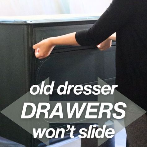 This guide will help you on getting those drawers functional and sliding smoothly again, Fixing Old Dresser Drawers, How To Make Drawers Slide Easier, How To Fix Dresser Drawers, How To Fix Drawer Slides, Deep Dresser Drawers, Diy Furniture Sliders, Dresser Drawer Slides, Drawer Repair, Wood Drawer Slides