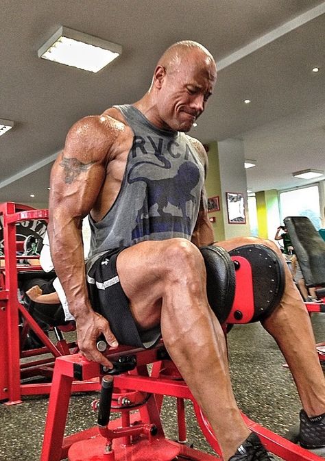 Rock RVCA At Gym, Super Human, The Rock Dwayne Johnson, Gym Decor, Dwayne The Rock, Legs Workout, Dwayne Johnson, Muscle Fitness, Leg Workout