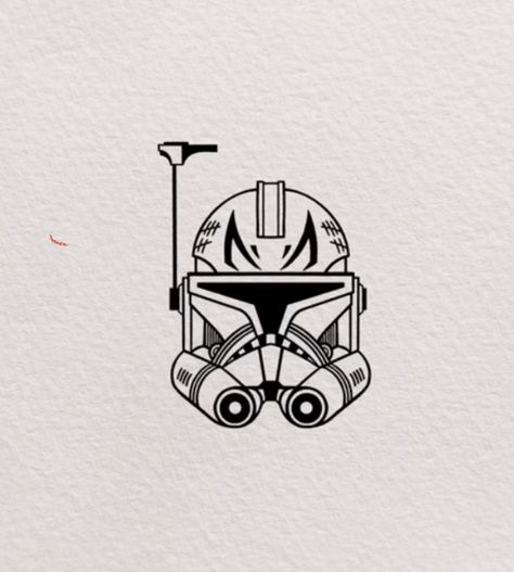 Star Wars Small Drawings, Rex Helmet Tattoo, Captian Rex Tattoo, Star Wars Captain Rex Tattoo, Captain Rex Helmet Tattoo, Chopper Star Wars Tattoo, Captain Rex Tattoo Minimalist, Clone Force 99 Tattoo, Captain Rex Tattoo Ideas