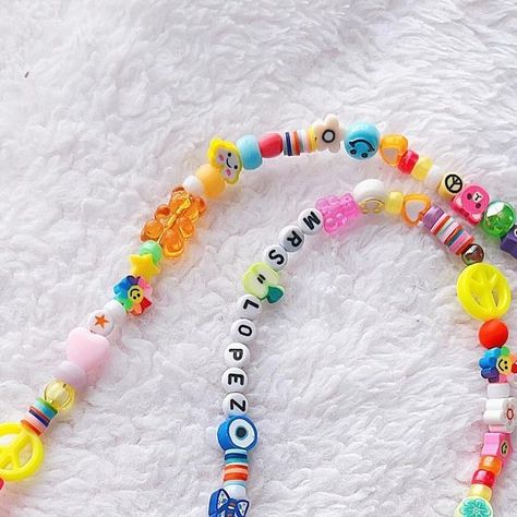 smileyartco on August 28, 2023: "✿ check out my custom beaded lanyards ✿ ☮︎ been enjoying making these for teachers ! you..." Diy Teacher Lanyard, Procreate Aesthetic, Diy Lanyard, Etsy Boutique, Teachers Diy, Teacher Lanyard, Clay Bracelet, Teacher Things, Beaded Lanyards