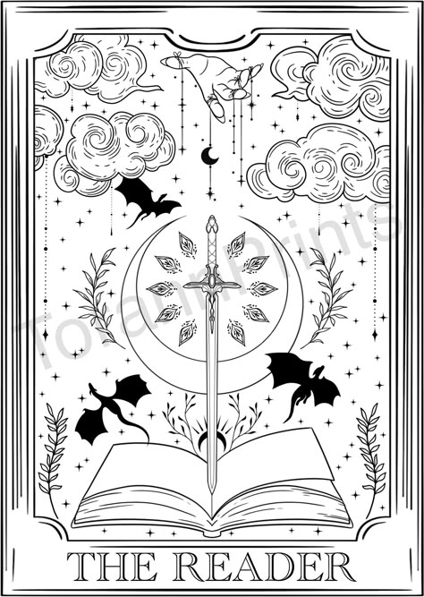 **Product Description Infuse your Kindle with the enchanting charm of our Tarot Card Style Printable Insert, celebrating the magical experience of reading. Perfect for book lovers and fantasy enthusiasts, this beautifully designed insert transforms your Kindle case into a captivating work of art. -------------------- **Features - **Magical Tarot Design Featuring a stunning tarot card style artwork that highlights the mystical magic of reading, this insert adds a touch of fantasy to your Kindle. The Reader Tarot Card Wallpaper, Book Tarot Cards, Kindle Insert Printable Free, Tarot Design Illustration, Kindle Inserts Printable Free, Kindle Insert Printable, Kindle Case Insert, Kindle Case Insert Printable, Kindle Case Diy