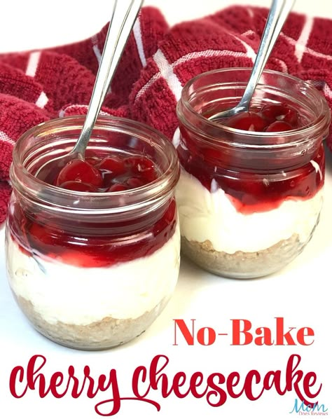 No-Bake Cherry Cheesecake Recipe #dessert #cheesecake #cherry #sweets #recipe #getinmybelly #foodie Cheesecake Cherry, Cherry Cheesecake Recipe, No Bake Cherry Cheesecake, Canned Cherries, Recipe Dessert, Easy Cheesecake Recipes, Salty Cake, Cherry Cheesecake, Elegant Desserts