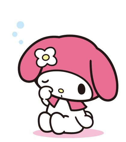 Sanrio: My Melody:) Bff Books, Funny Cartoon Images, Color Me Mine, Preppy Stickers, My Melody Wallpaper, Hello Kitty Crafts, Melody Hello Kitty, Hello Kit, Cute Canvas Paintings