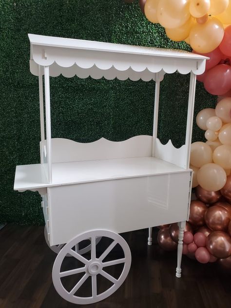 Candy Cart Rental | Trio Events LLC Wedding Candy Cart, Treat Wall, Silver Chiavari Chairs, Small Crystal Chandelier, Flower Wall Rental, Sweet Cart, Shimmer Wall Backdrop, Berry 1st Birthday, Quick Wedding