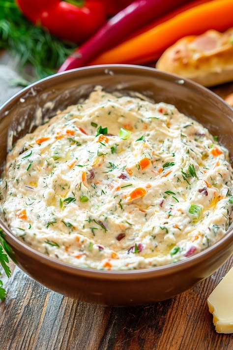 Veggie Cream Cheese Dip, Cream Cheese Spread Recipes For Crackers, Veggie Cream Cheese Recipe, Cream Cheese Veggie Dip, Vegetable Cream Cheese, Scallion Cream Cheese, Veggie Cream Cheese, Cream Cheese Spread Recipes, Cheese Ideas