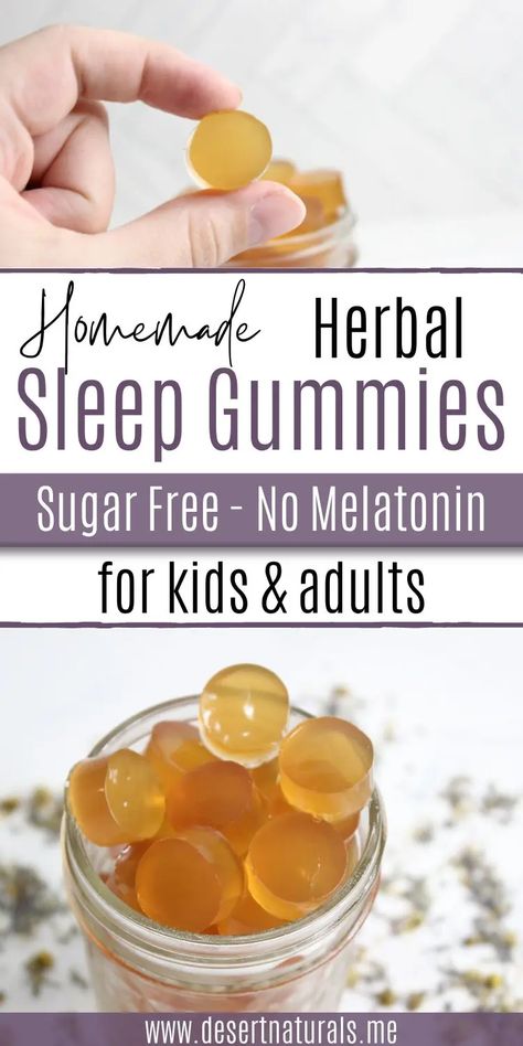 homemade sleep gummies made with herbal ingredients All Natural Sleep Remedies, Homemade Sleep Gummies, Natural Sleep Remedies For Kids, Lavender Gummies, Homemade Gummies Healthy, Infused Gummies Recipe, Herbal Gummies, Bedtime Gummies, Diy Gummies