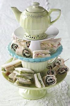 Sandwich Torte, Finger Sandwich, Vintage High Tea, English Afternoon Tea, High Tea Party, Tea Party Food, Vintage Tea Party, Afternoon Tea Parties, Tea Party Garden