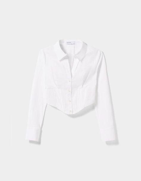 Kemeja dan Blus Wanita | Koleksi Baru | Bershka Zara Shirt Women, Adrette Outfits, Joy Dress, Corset Shirt, Zara Shirt, Performance Outfit, Preppy Outfits, Summer Outfits Women, Fashion Classy