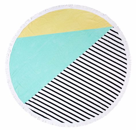 Beach Towels Towel Styling, Beach House Laundry Room, Beach Holiday Wardrobe, Fun Beach Games, Trendy Beach Towel, House Laundry Room, Style Me Pretty Living, Poolside Lounge, Round Towel