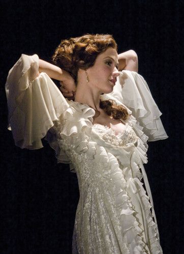 Sierra Boggess as Christine Daaé in the London production of "Love Never Dies," 2011 Love Never Dies Musical, Hadley Fraser, Andrew Lloyd Webber, Opera Ghost, Sierra Boggess, Christine Daae, Ramin Karimloo, Kristin Chenoweth, Music Of The Night