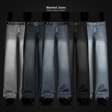 Washed Jeans | Patreon Sims 4 Male Clothes Grunge, Sims 4 Cc Male Corset, S4cc Clothing Male, Sims 4 Cc Clothes Male Tops, Sims Cc Clothes Male, Male Teen, Sims 4 Men Clothing, Gorilla Gorilla, Sims 4 Male Clothes