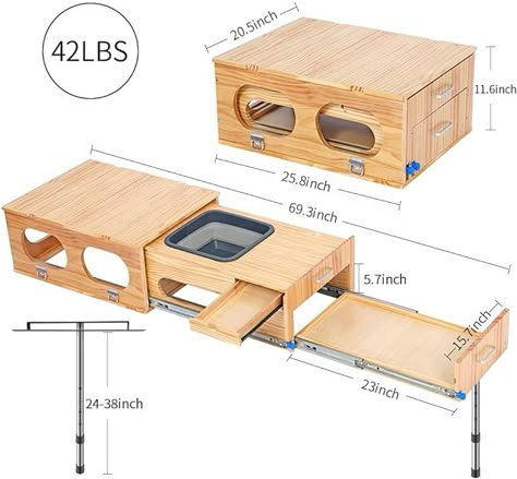 Overland Kitchen, Camping Kitchen Set Up, Suv Storage, Camp Kitchen Box, Kangoo Camper, Camping Trailer Diy, Suv Camper, Truck Bed Camping, Off Road Camper Trailer