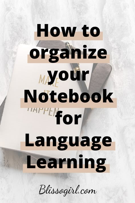 In this post I share with you my tips on how to organize your notebooks for learning any language! #languages #language #learning #student #notebook #organization #polyglot #bilingual #korean #spanish #japanese #german #english Language Planner, Korean Verbs, Organization Binder, Language Journal, Language Learning Tips, Learning A Language, Student Notebook, Language Tips, Learning Languages Tips