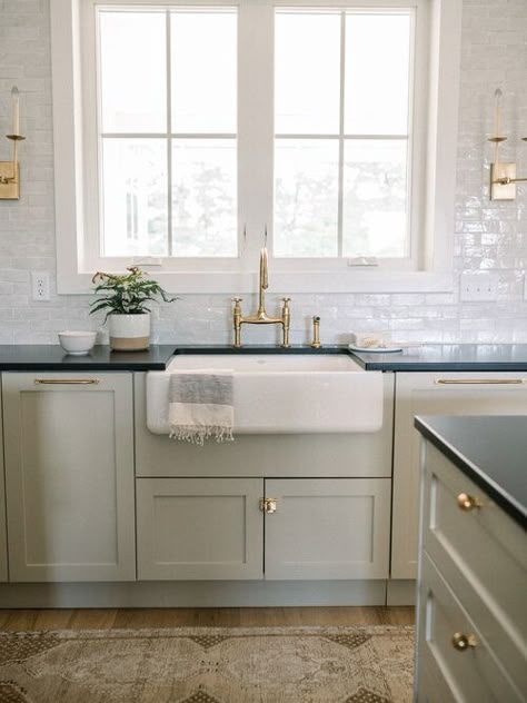 Light And Dwell, Black Countertops, European Farmhouse, Home Luxury, Kitchen Farmhouse, The Design Files, Decoration Inspiration, Farmhouse Style House, Counter Tops