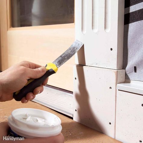 Fill Fastener Holes Before You Paint Pvc Trim Boards, Siding House, Fill Nail Holes, Trim Carpentry, Trim Ideas, Trim Board, Pvc Moulding, Buddha Garden, Window Trim Exterior