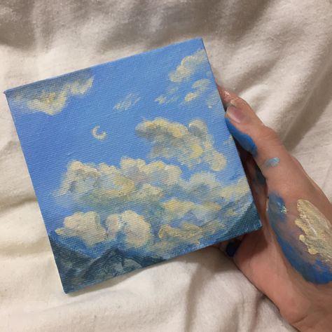 dreamy art aesthetic, clouds painting, sky painting, mini canvas art, sky art, dreamy painting, dreamy aesthetic painting Dreamy Art Aesthetic, Painting Mini Canvas, Clouds Painting, Painting Sky, Aesthetic Clouds, Dreamy Aesthetic, Sky Painting, Cloud Painting, Aesthetic Painting