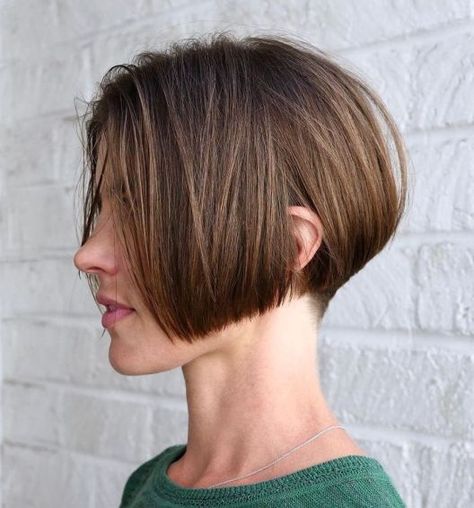 Bob With Undercut, Short Bob With Undercut, Undercut Bob Haircut, Black Bob Hairstyles, Wedge Haircut, Undercut Bob, Hair Color Options, Medium Bob, Bob Hairstyles For Thick